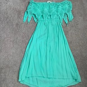 Strapless Mini Dress with Open Back